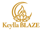 logotipo blaze completo dourado